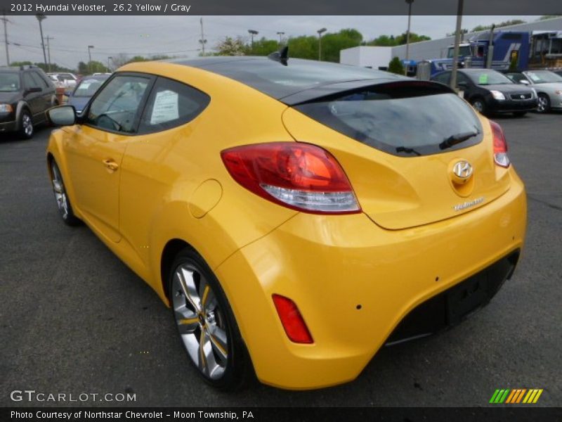 26.2 Yellow / Gray 2012 Hyundai Veloster