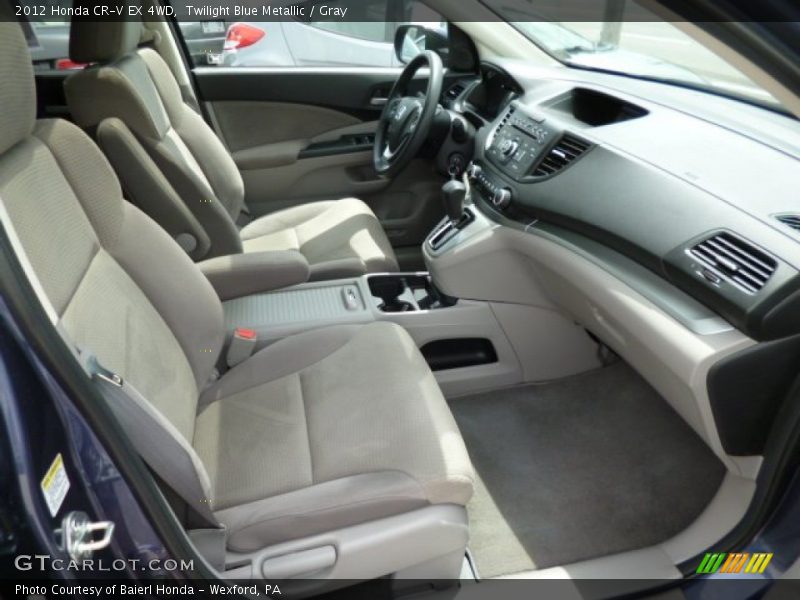 Twilight Blue Metallic / Gray 2012 Honda CR-V EX 4WD