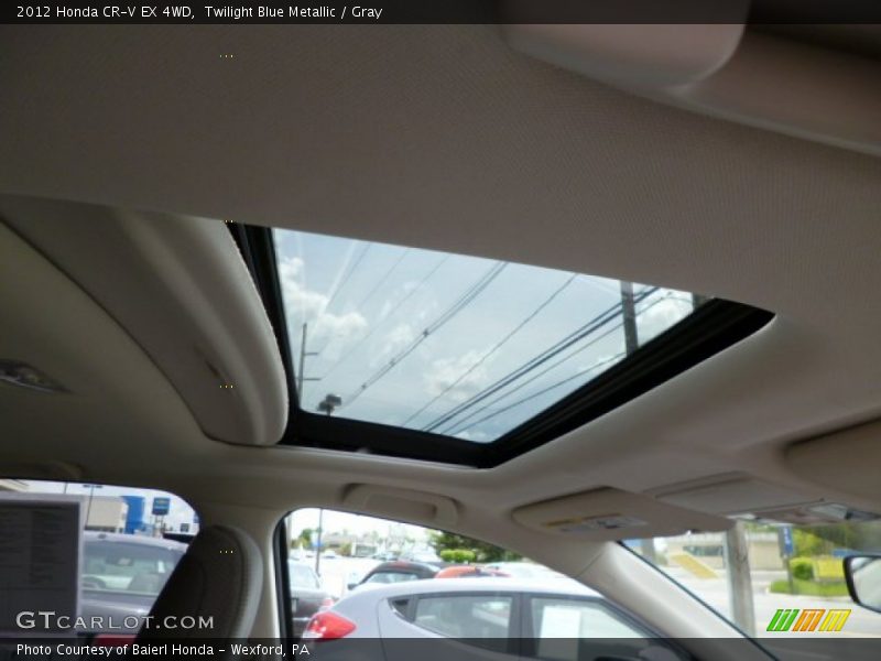 Twilight Blue Metallic / Gray 2012 Honda CR-V EX 4WD