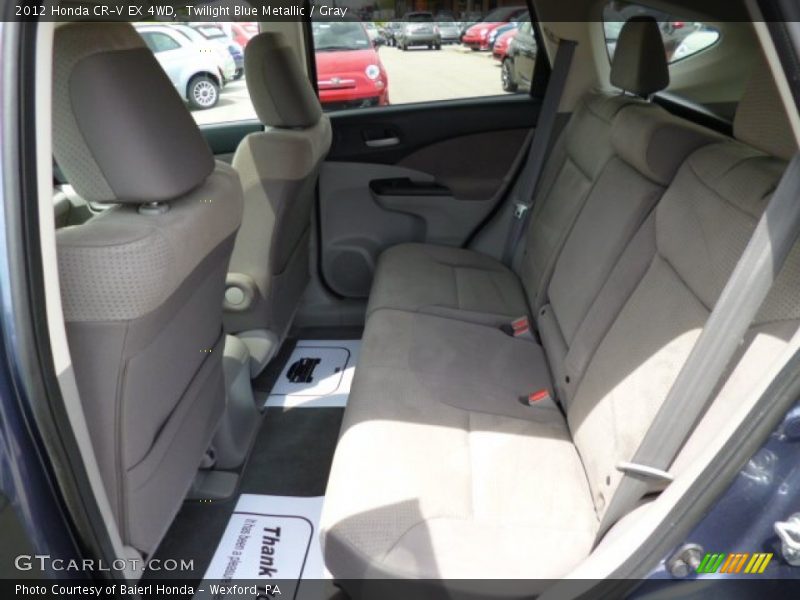 Twilight Blue Metallic / Gray 2012 Honda CR-V EX 4WD