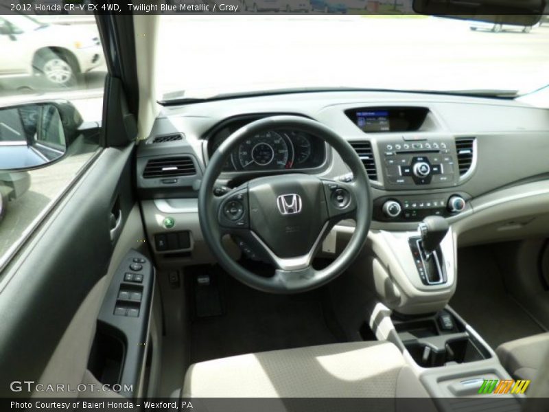 Twilight Blue Metallic / Gray 2012 Honda CR-V EX 4WD