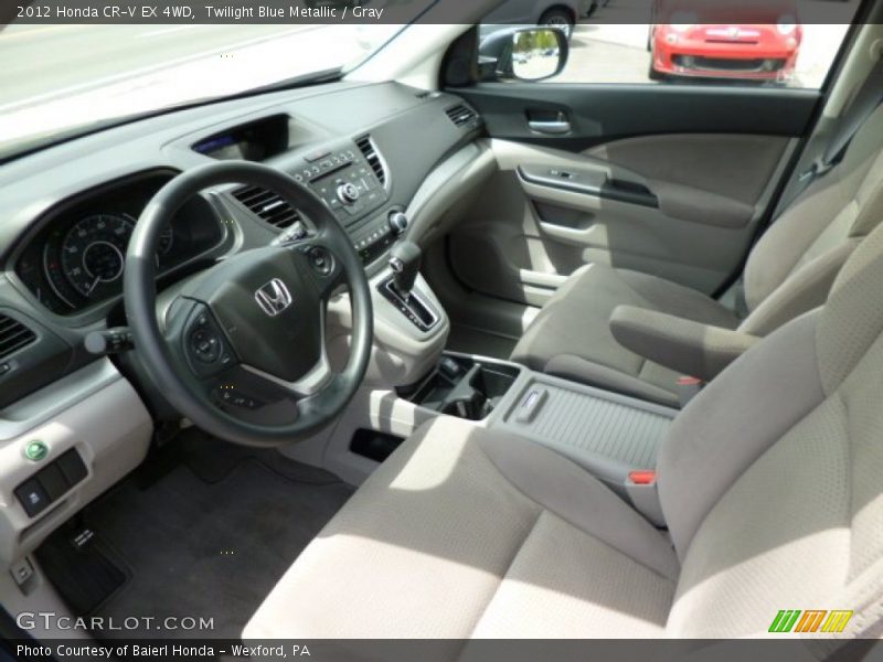 Twilight Blue Metallic / Gray 2012 Honda CR-V EX 4WD