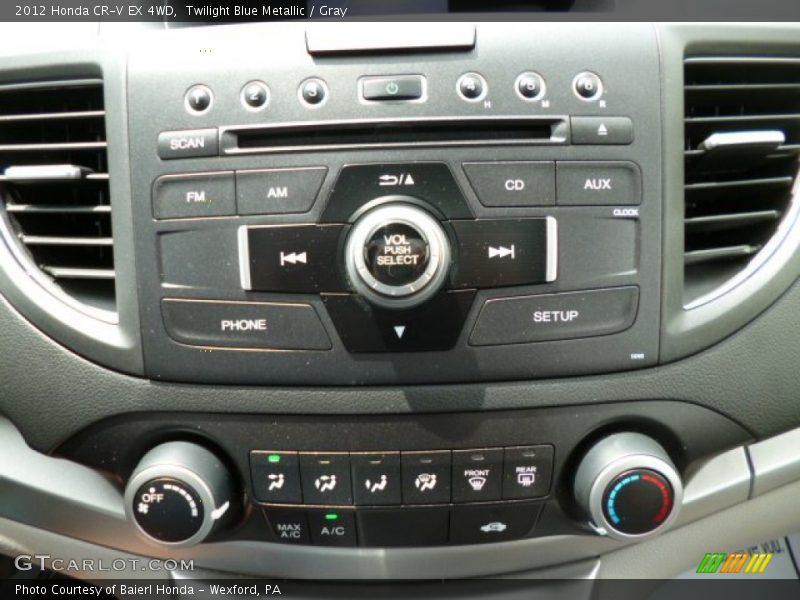 Twilight Blue Metallic / Gray 2012 Honda CR-V EX 4WD