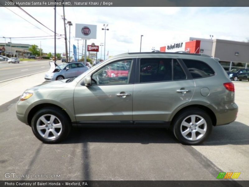 Natural Khaki / Beige 2009 Hyundai Santa Fe Limited 4WD