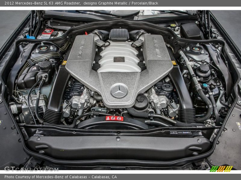  2012 SL 63 AMG Roadster Engine - 6.3 Liter AMG DOHC 32-Valve VVT V8