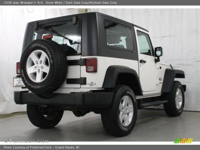 Stone White / Dark Slate Gray/Medium Slate Gray 2008 Jeep Wrangler X 4x4