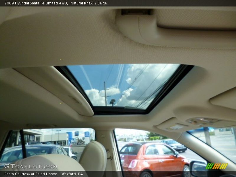 Natural Khaki / Beige 2009 Hyundai Santa Fe Limited 4WD