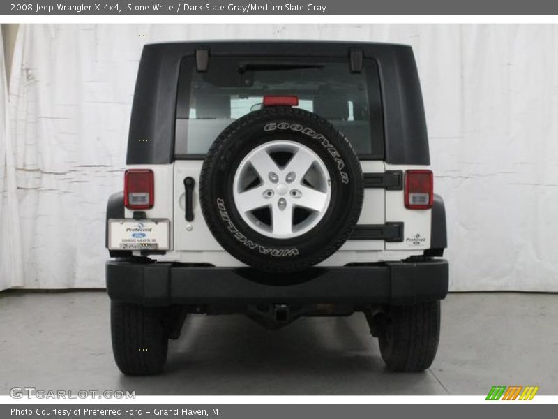 Stone White / Dark Slate Gray/Medium Slate Gray 2008 Jeep Wrangler X 4x4