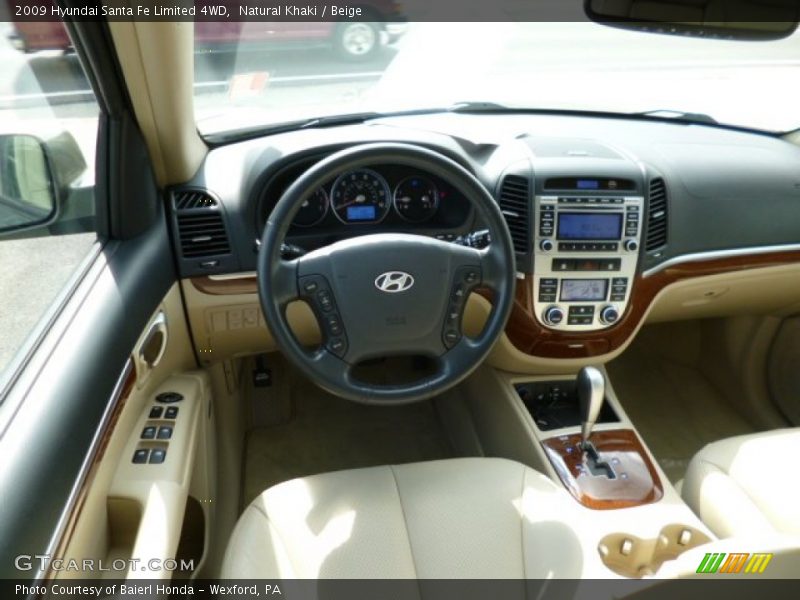 Natural Khaki / Beige 2009 Hyundai Santa Fe Limited 4WD