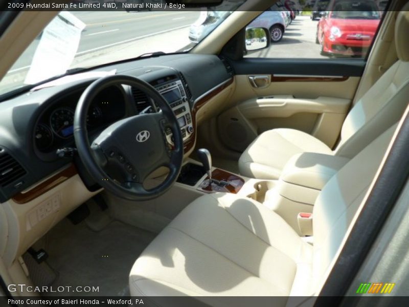 Natural Khaki / Beige 2009 Hyundai Santa Fe Limited 4WD