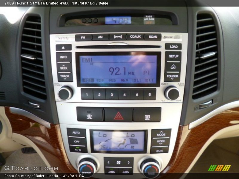 Natural Khaki / Beige 2009 Hyundai Santa Fe Limited 4WD