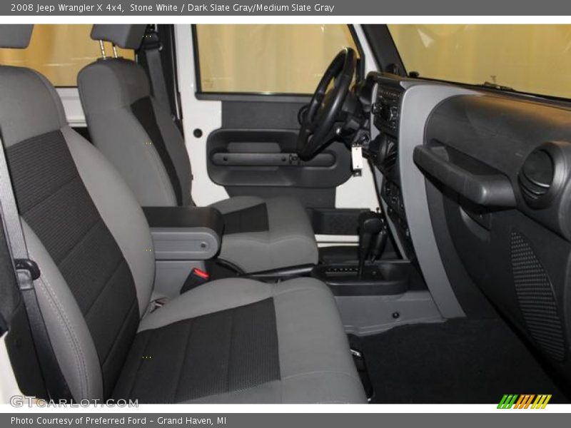 Stone White / Dark Slate Gray/Medium Slate Gray 2008 Jeep Wrangler X 4x4