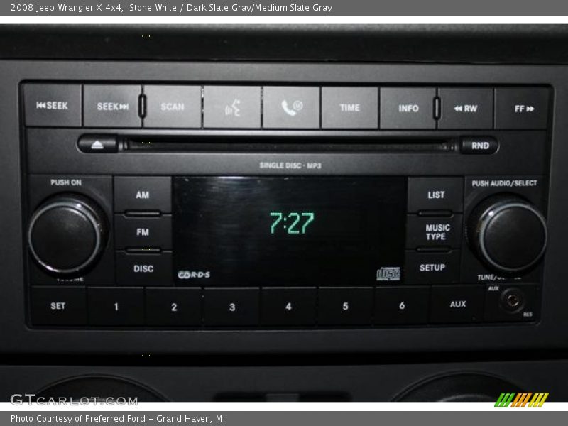 Audio System of 2008 Wrangler X 4x4