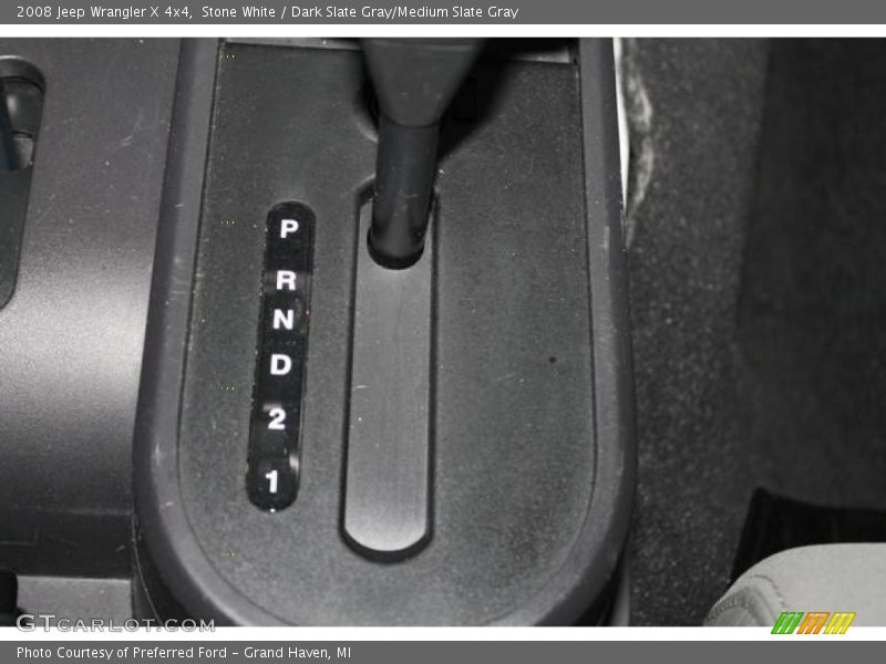 Stone White / Dark Slate Gray/Medium Slate Gray 2008 Jeep Wrangler X 4x4