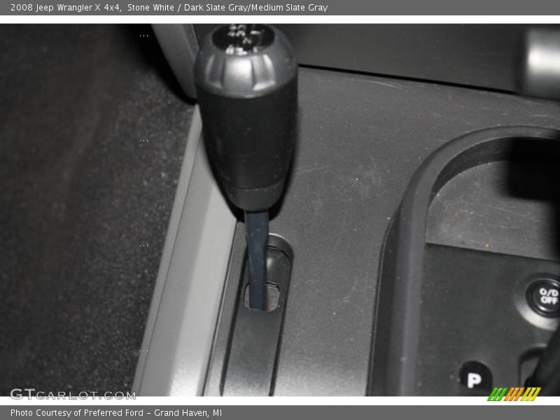 Stone White / Dark Slate Gray/Medium Slate Gray 2008 Jeep Wrangler X 4x4