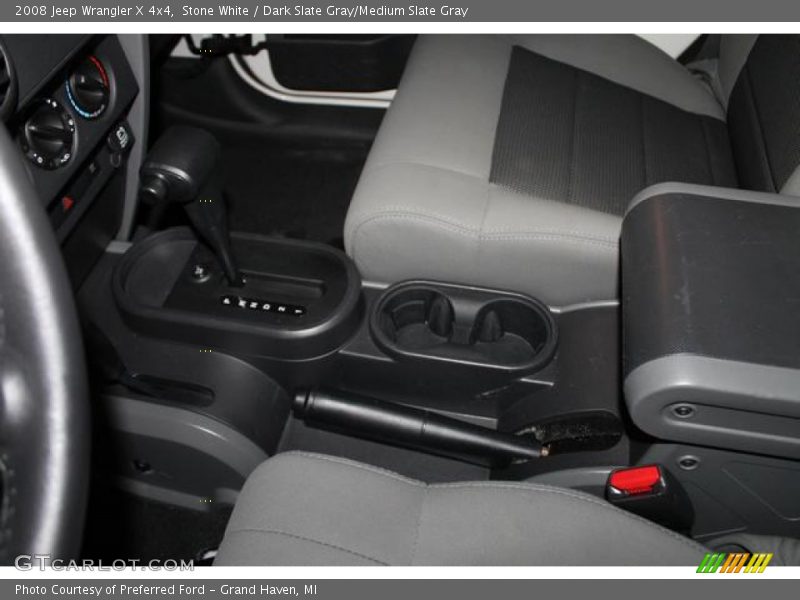 Stone White / Dark Slate Gray/Medium Slate Gray 2008 Jeep Wrangler X 4x4