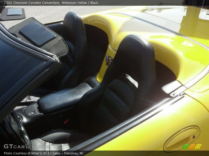 Millenium Yellow / Black 2002 Chevrolet Corvette Convertible