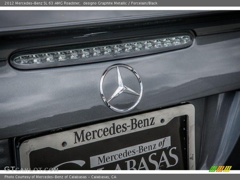 designo Graphite Metallic / Porcelain/Black 2012 Mercedes-Benz SL 63 AMG Roadster