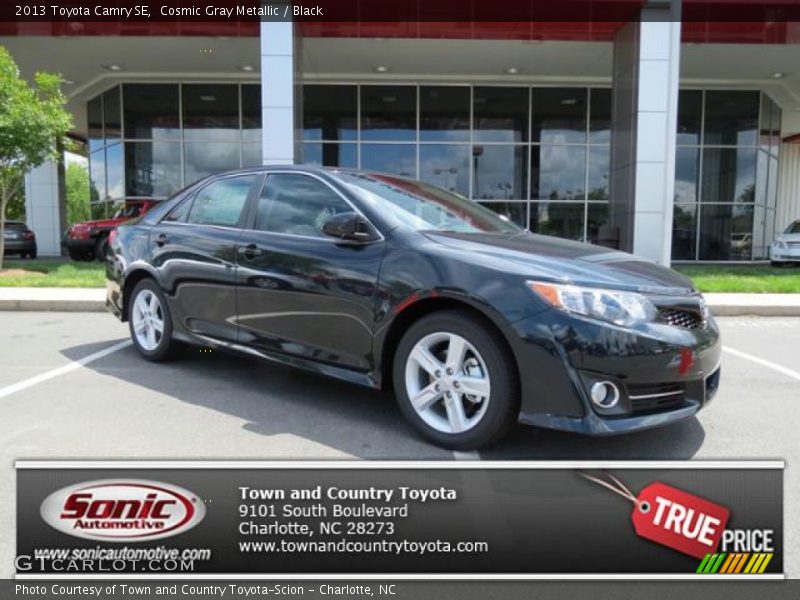 Cosmic Gray Metallic / Black 2013 Toyota Camry SE