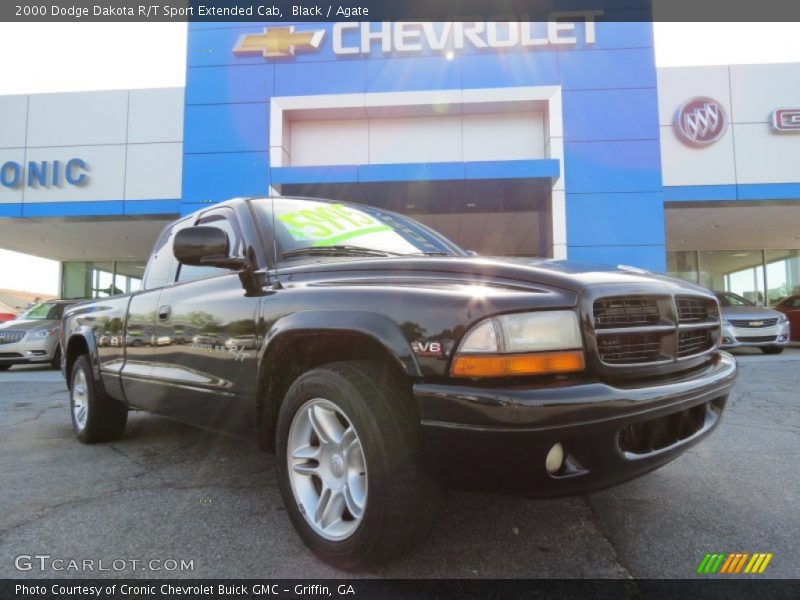 Black / Agate 2000 Dodge Dakota R/T Sport Extended Cab
