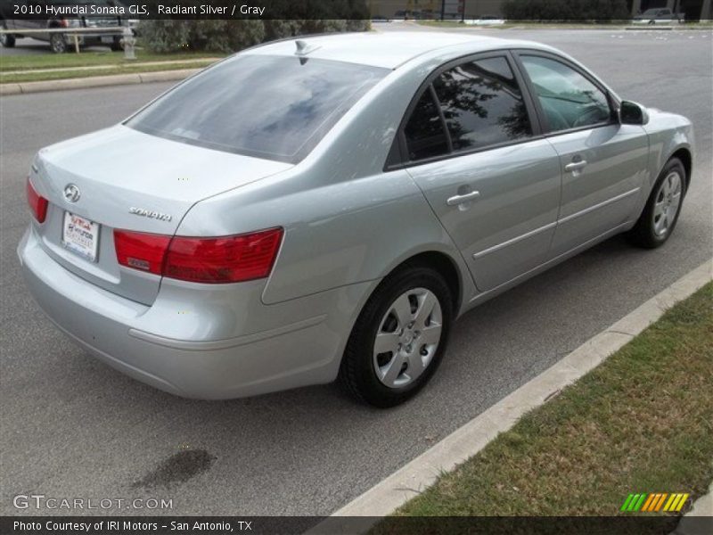 Radiant Silver / Gray 2010 Hyundai Sonata GLS