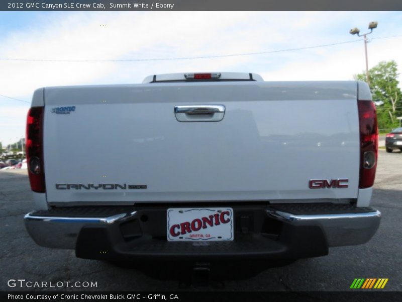 Summit White / Ebony 2012 GMC Canyon SLE Crew Cab