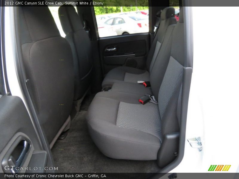 Rear Seat of 2012 Canyon SLE Crew Cab