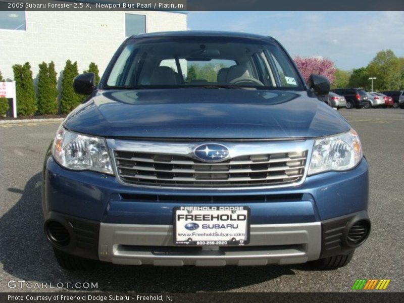 Newport Blue Pearl / Platinum 2009 Subaru Forester 2.5 X