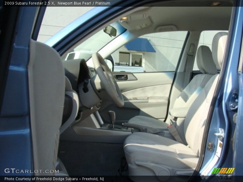 Newport Blue Pearl / Platinum 2009 Subaru Forester 2.5 X