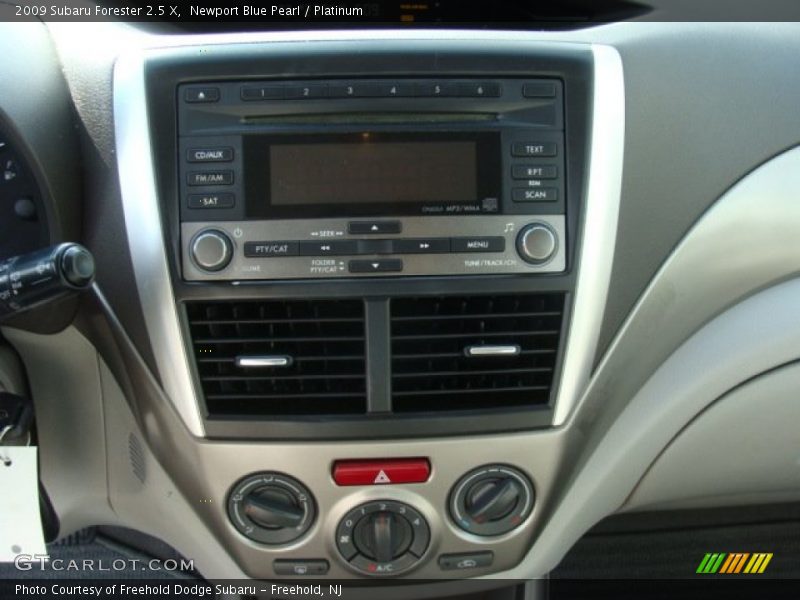 Newport Blue Pearl / Platinum 2009 Subaru Forester 2.5 X