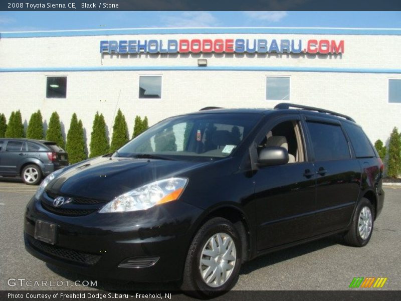 Black / Stone 2008 Toyota Sienna CE