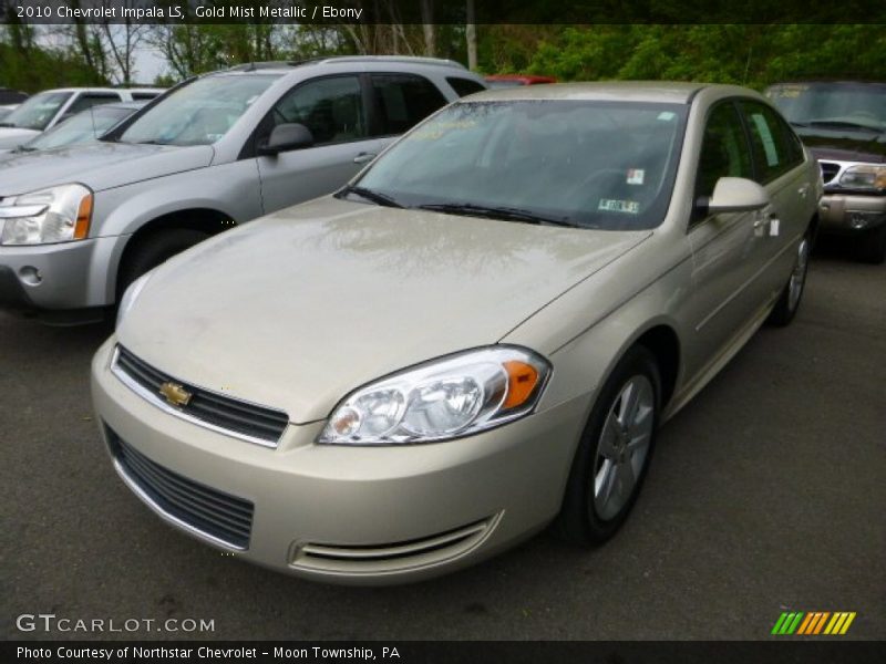 Gold Mist Metallic / Ebony 2010 Chevrolet Impala LS