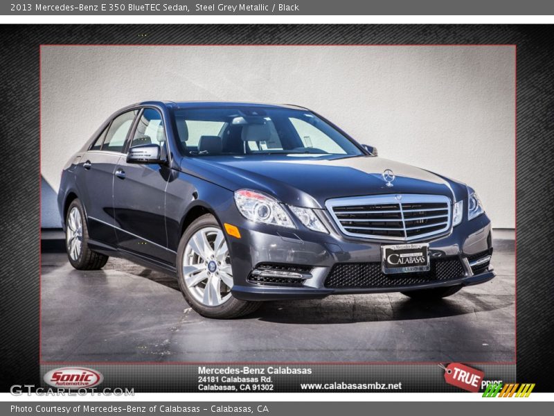 Steel Grey Metallic / Black 2013 Mercedes-Benz E 350 BlueTEC Sedan