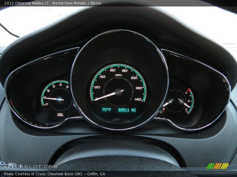 Mocha Steel Metallic / Ebony 2012 Chevrolet Malibu LT