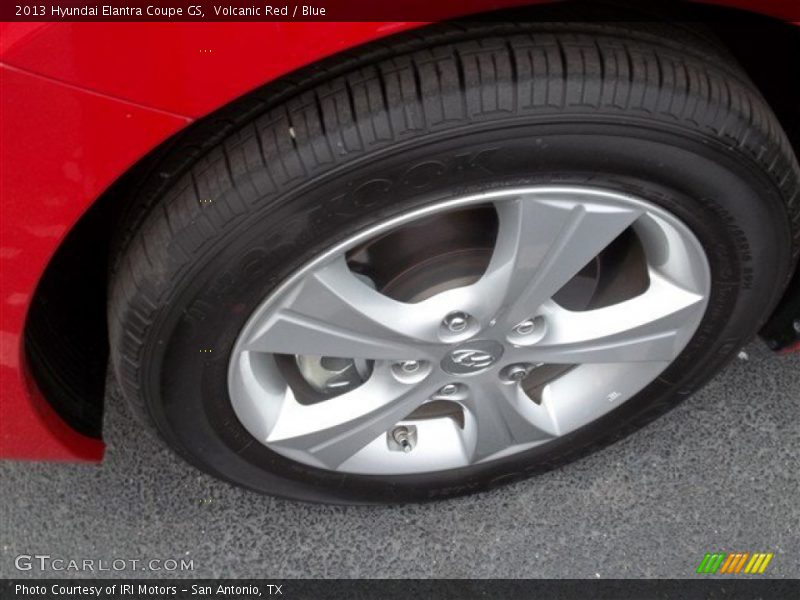 Volcanic Red / Blue 2013 Hyundai Elantra Coupe GS
