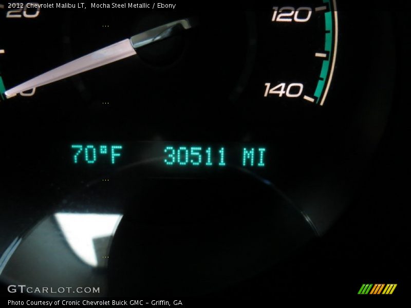 Mocha Steel Metallic / Ebony 2012 Chevrolet Malibu LT