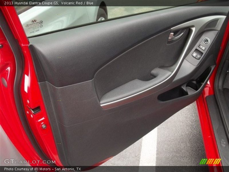 Volcanic Red / Blue 2013 Hyundai Elantra Coupe GS