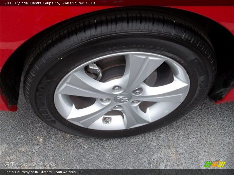 Volcanic Red / Blue 2013 Hyundai Elantra Coupe GS