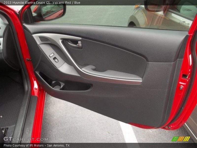 Volcanic Red / Blue 2013 Hyundai Elantra Coupe GS