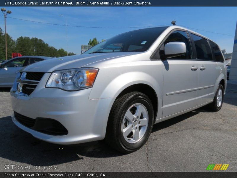 Bright Silver Metallic / Black/Light Graystone 2011 Dodge Grand Caravan Mainstreet