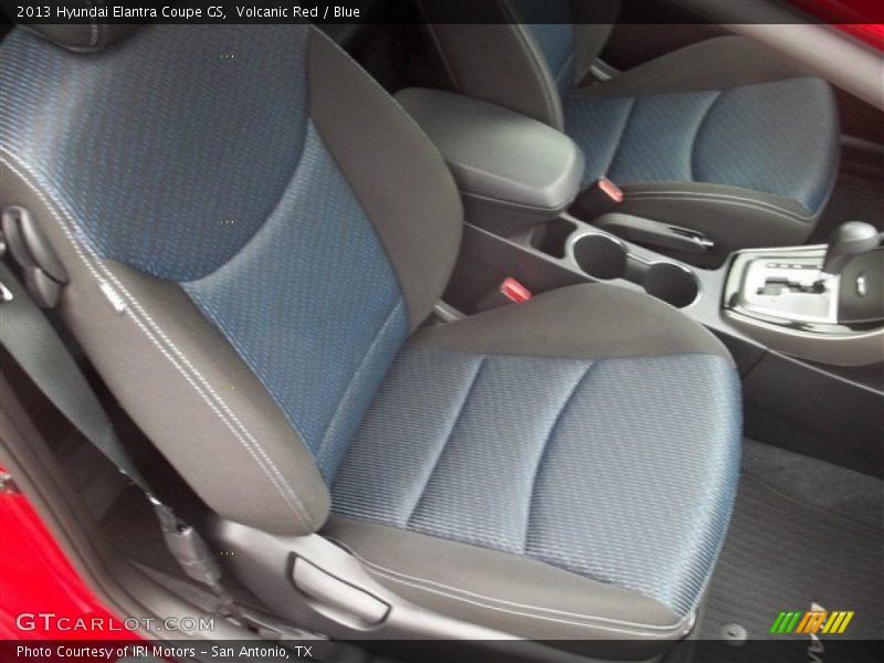 Volcanic Red / Blue 2013 Hyundai Elantra Coupe GS