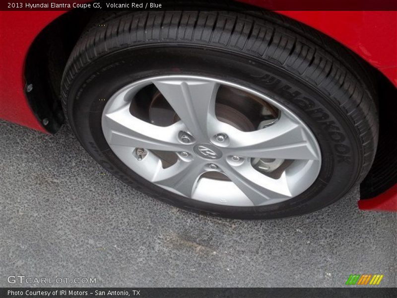 Volcanic Red / Blue 2013 Hyundai Elantra Coupe GS