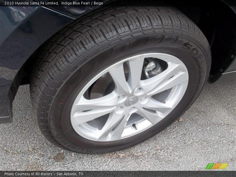 Indigo Blue Pearl / Beige 2010 Hyundai Santa Fe Limited