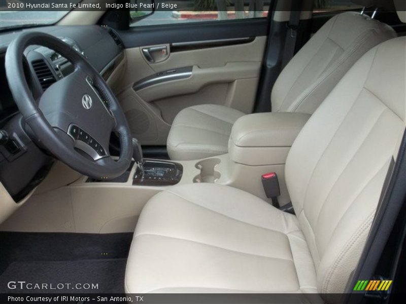 Indigo Blue Pearl / Beige 2010 Hyundai Santa Fe Limited