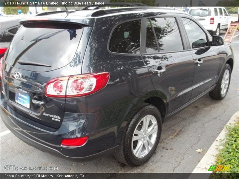 Indigo Blue Pearl / Beige 2010 Hyundai Santa Fe Limited