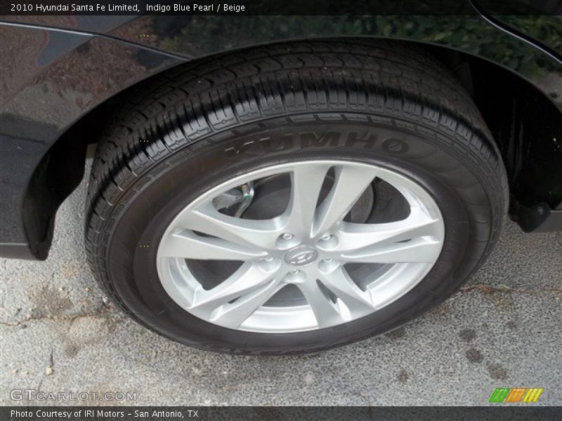 Indigo Blue Pearl / Beige 2010 Hyundai Santa Fe Limited