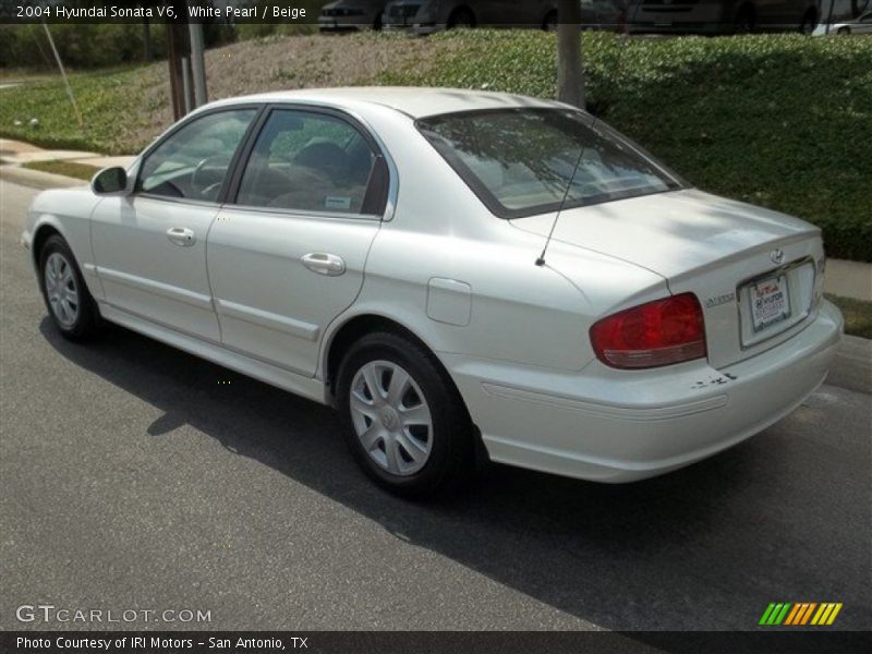 White Pearl / Beige 2004 Hyundai Sonata V6