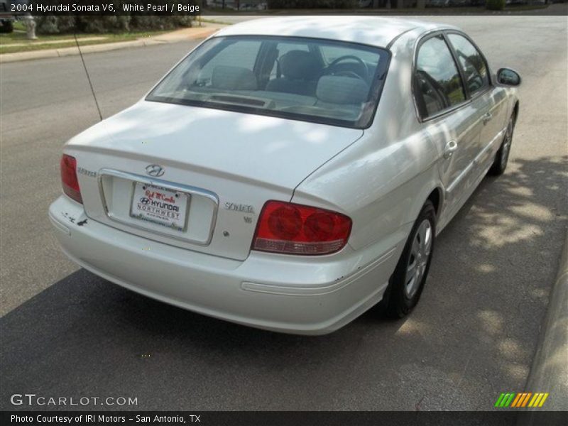 White Pearl / Beige 2004 Hyundai Sonata V6