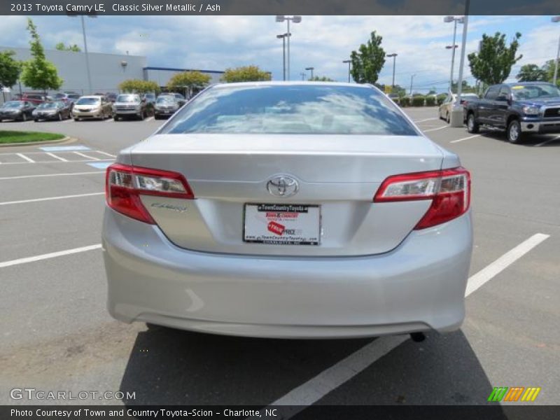 Classic Silver Metallic / Ash 2013 Toyota Camry LE