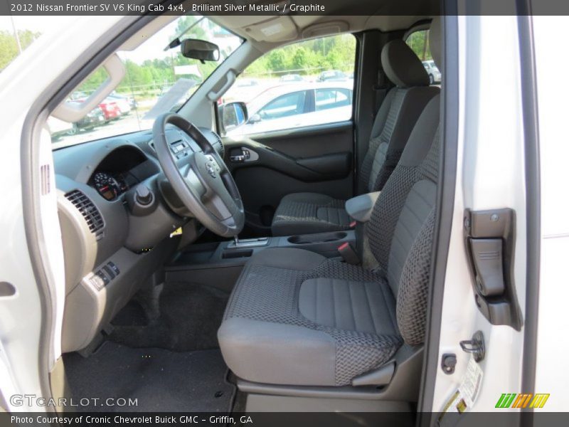 Brilliant Silver Metallic / Graphite 2012 Nissan Frontier SV V6 King Cab 4x4
